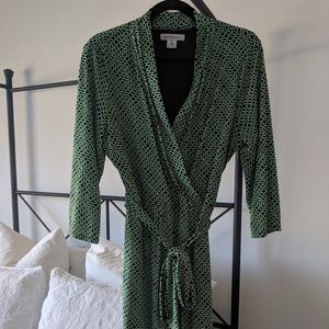 Liz Claiborne faux wrap dress